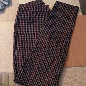 Grey, black, red, sanctuary pants. Straight leg.